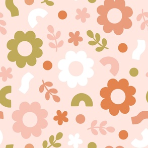 Skyler - Blush Funky Floral Print