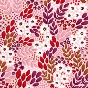 Juliette - Pink Sangria Floral Print