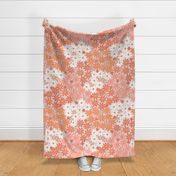 Daphne - Orange Daisy Patch Print