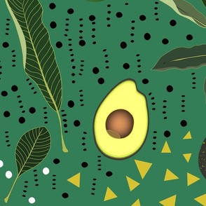 Avocado Orchard Pattern - Guac Green (Extra Large)