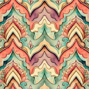 delicate watercolor pattern