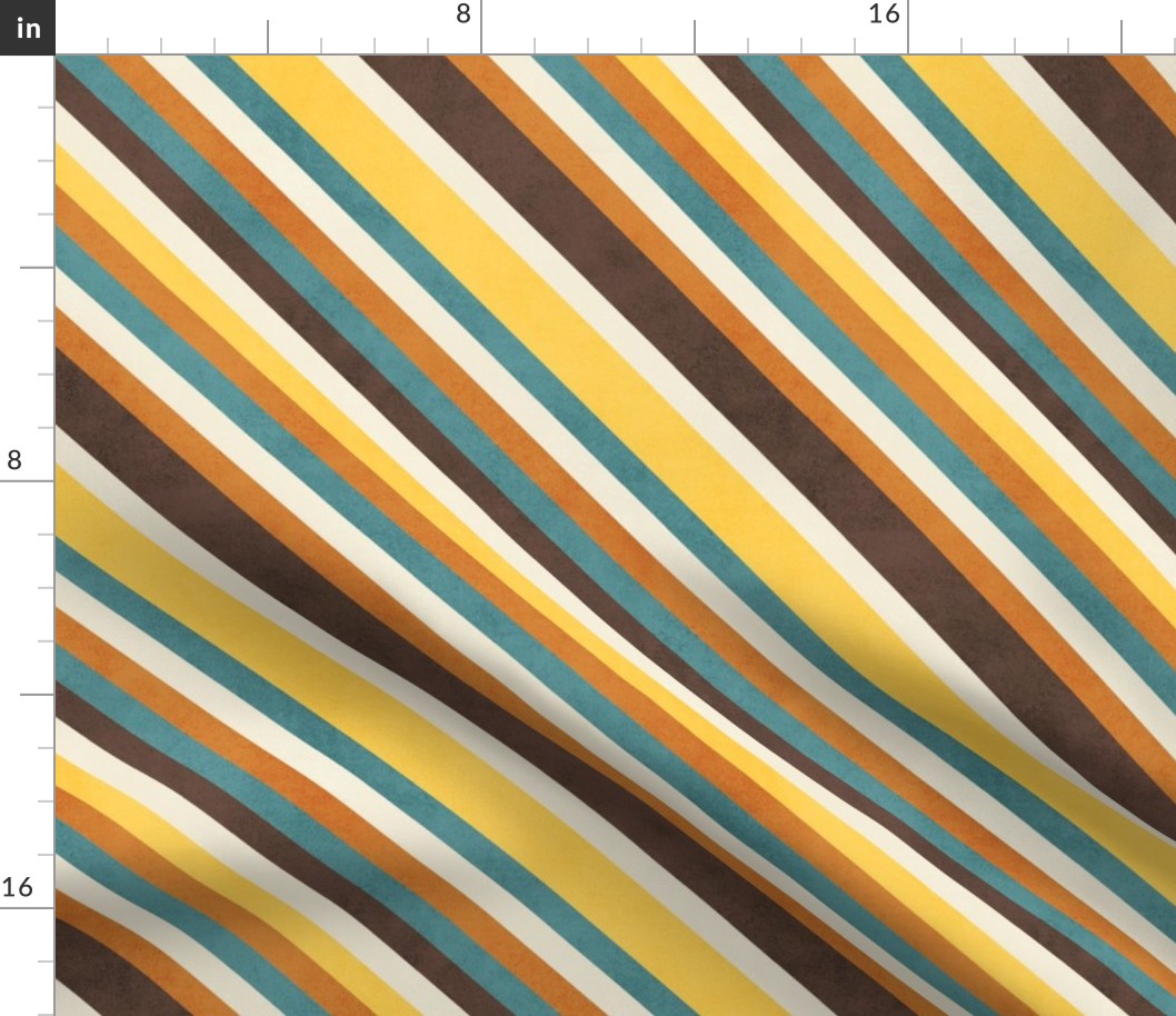 Modern Retro Diagonal Stacked Stripe