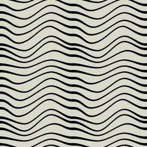 Wavey Lines on Muted White Background (Medium)