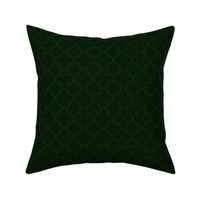 Dark Duotones Green Quatrefoil