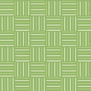 grid white on green