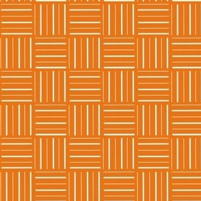 grid white on orange