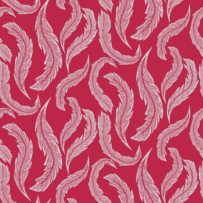 Magenta Feathers (Medium)