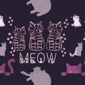 Meow Cat Pattern 