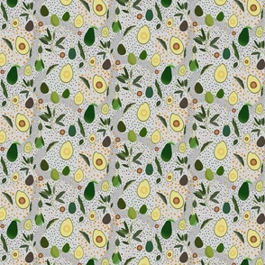 Avocado Orchard Pattern - Onion White (Small)