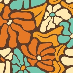 70's Retro Groovy Flowers