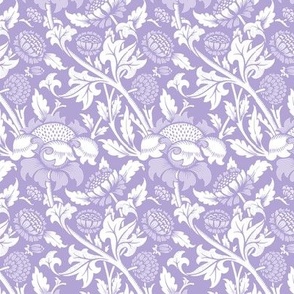 1871 "Wey" by William Morris - Digital Lavender Monochrome - Coordinate