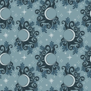 New moon - Pewter Blue