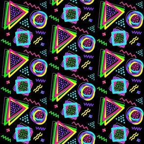 90s Neon Shapes