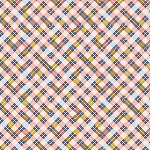 plaid blush pink 10.5 inch (24 inch wallpaper)