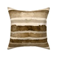 Watercolor Stripes In Neutral Earth Colors