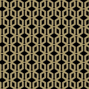 Geometric 3a (gold, black, 3 inch)