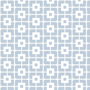 2687 A - Abstract ditsy squares, blue grey