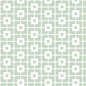 2687 C - Abstract ditsy squares, light sage