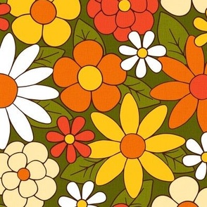 60s-70s Mod Floral