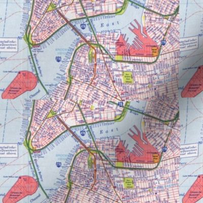 Battery Park Brooklyn NYC Map :: 7 x 4 Patch