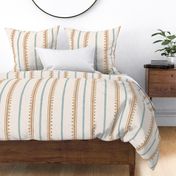 Bella Boho Stripe - Rust Mint Large Scale