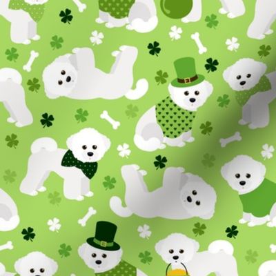 St. Patrick's Day Bichon Frise