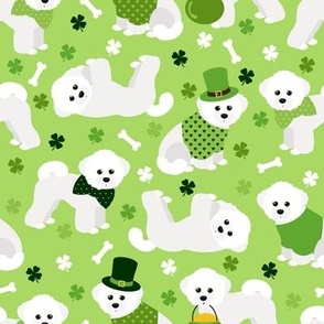 St. Patrick's Day Bichon Frise