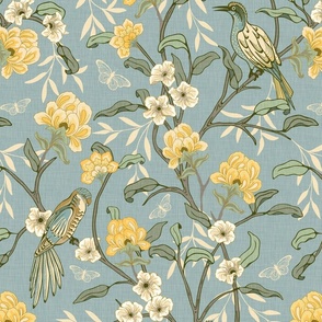 1700s Chinoiserie - Large - Blue-2x16-300dpi