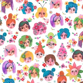 Childhood fairies Girl power Medium Fabric