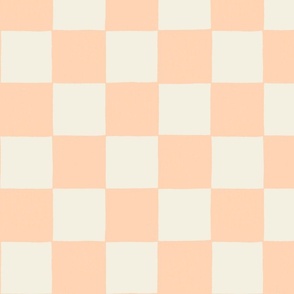 Checkerboard in peach