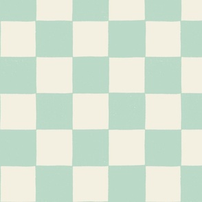 Checkerboard in robins egg blue