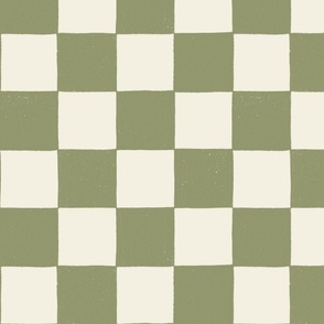 Checkerboard in Sage green 