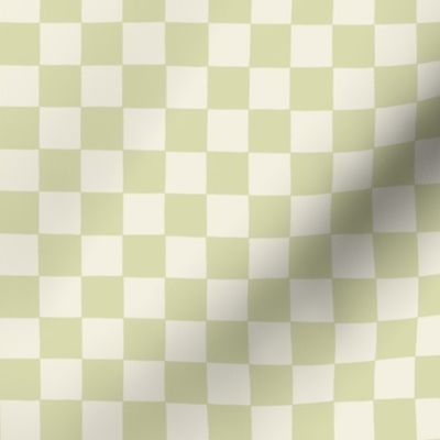 Checkerboard in Light green - small scale 