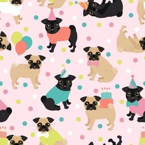 Pug Party Pink