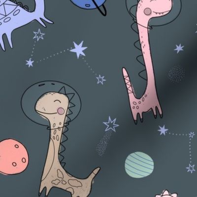 Dinosaurs_floating in planets 