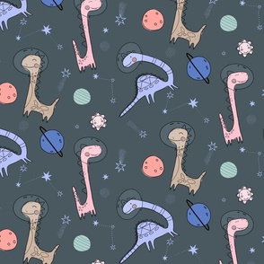 Dinosaurs_floating in planets 