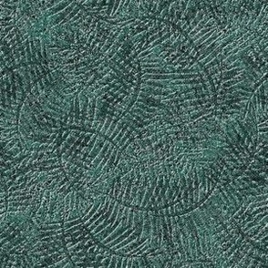 Palm Textured Bas Relief Tropical Neutral Interior Texture Monochromatic Green Blender Earth Tones Pine Green Gray Turquoise 496B60 Subtle Modern Abstract Geometric