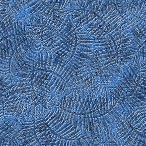 Palm Textured Bas Relief Tropical Neutral Interior Texture Monochromatic Blue Blender Earth Tones Subtle Sapphire Blue 527ACC Subtle Modern Abstract Geometric
