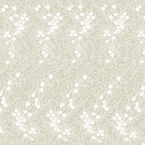 flower lace white on off white