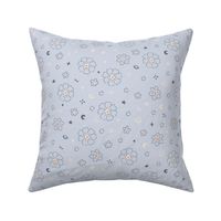 Tiny Joy Baby Nursery Kawaii / Celestial Flowers Blue