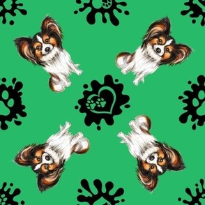 Puppy Love 11 Papillon Green