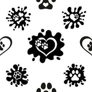 Puppy Love Pawprint Splash