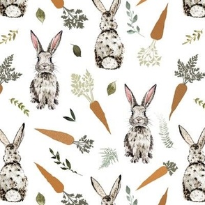 Bunny Patch - Easter, Rabbit, Gender Neutral, Carrots