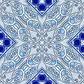 Mandala Amoeba (blue)
