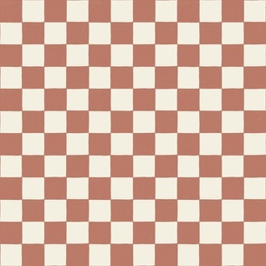 Checkerboard in Marsala - medium scale 