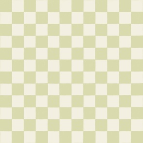 Checkerboard in Light green - medium scale 