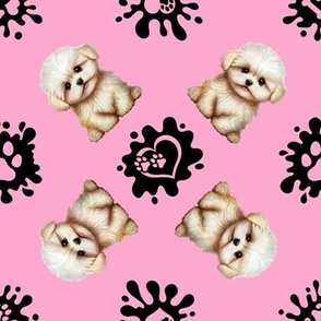 Puppy Love 12 Lhasa Apso Pink