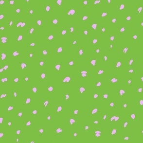 Painted spots Apple Green Purple by Jac Slade