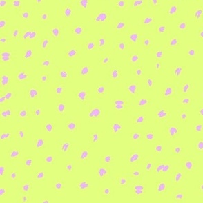 Painted spots Lime Green Purple by Jac Slade