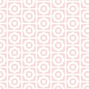 2689 A - ditsy floral tiles, light coral pink